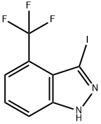 3-IODO-4-TRIFLUROMETHYL (1H)INDAZOLE Struktur