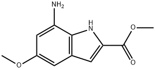 7-AMINO-5-METHOXY-2-INDOLECARBOXYLIC ACID METHYL ESTER Struktur