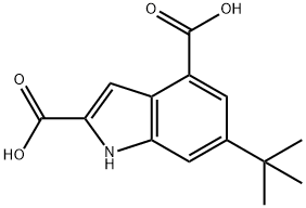 6-TERT-BUTYLINDOLE-2,4-DICARBOXYLIC ACID Struktur