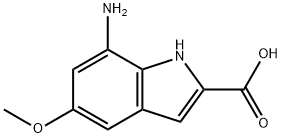 7-AMINO-5-METHOXY-2-INDOLECARBOXYLIC ACID Struktur