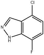 4-CHLORO-7-FLUORO (1H)INDAZOLE Struktur