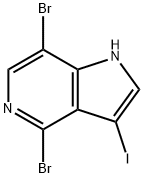 4,7-DIBROMO-3-IODO-5-AZAINDOLE Struktur