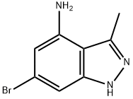 4-AMINO-6-BROMO-3-METHYL (1H)INDAZOLE Struktur