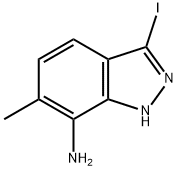 7-AMINO-3-IODO-METHYL (1H)INDAZOLE Struktur