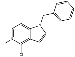 4-CHLORO-1-BENZYL-5-AZAINDOLE-5-OXIDE Struktur