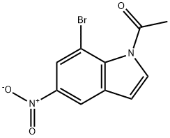 1-ACETYL-7-BROMO-5-NITROINDOLE Struktur