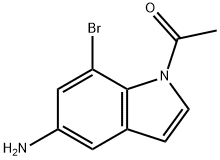 1-ACETYL-5-AMINO-7-BROMOINDOLE Struktur