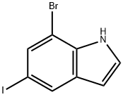 7-BROMO-5-IODOINDOLE Struktur