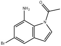 1-ACETYL-7-AMINO-5-BROMOINDOLE Struktur