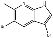 3,5-DIBROMO-6-METHYL-7-AZAINDOLE Struktur