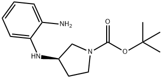 (R)-3-(2-AMino-phenylaMino)-pyrrolidine-1-carboxylic acid tert-butyl ester Struktur