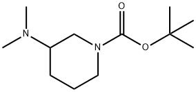 R-3-Dimethylamino-N-Boc-piperidine
 Struktur