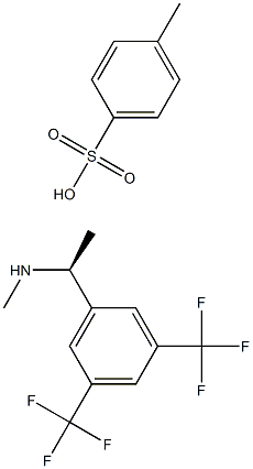 (S)-1-(3,5-bis(trifluoroMethyl)phenyl)-N-MethylethanaMine tosylate Struktur