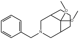 3-BENZYL-9,9-DIMETHOXY-3-AZABICYCLO[3.3.1]NONANE Struktur