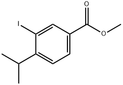 Methyl 3-iodo-4-isopropylbenzoate Struktur