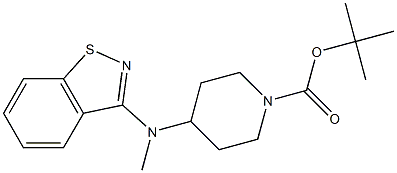 1-Boc-4-(Benzo[d]isothiazol-3-yl-methyl-amino)-piperidine Struktur