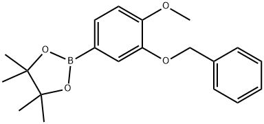 2-BENZYLOXY-4-(4,4,5,5-TETRAMETHYL-1,3,2-DIOXABOROLAN-2-YL)ANISOLE Struktur