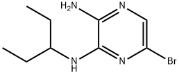 6-broMo-N2-(pentan-3-yl)pyrazine-2,3-diaMine Struktur