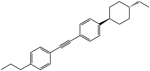 1-[[4-(trans-4-Ethylcyclohexyl)phenyl]ethynyl]-4-propylbenzene Struktur