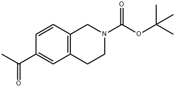 2-Boc-6-Acetyl-1,2,3,4-tetrahydroisoquinoline Struktur