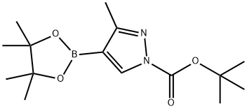 1-Boc-3-Methylpyrazole-4-boronic acid pinacol ester Struktur