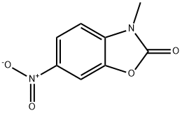 3-Methyl-6-nitro-1,3-benzoxazol-2-one Struktur