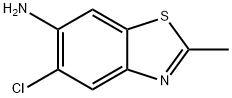 Benzothiazole, 6-amino-5-chloro-2-methyl- (6CI) Struktur