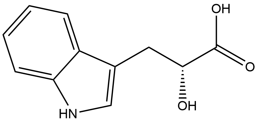 1H-Indole-3-propanoicacid,-alpha--hydroxy-,(-alpha-R)-(9CI) Struktur