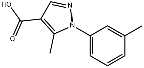 5-Methyl-1-M-tolyl-1H-pyrazole-4-carboxylic acid Struktur