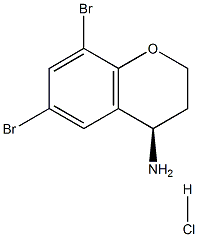 (R)-6,8-dibroMochroMan-4-aMine hydrochloride Struktur