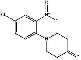 1-(4-chloro-2-nitrophenyl)piperidin-4-one Struktur