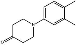 1-(3,4-dimethylphenyl)piperidin-4-one Struktur