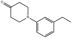 1-(3-ethylphenyl)piperidin-4-one Struktur