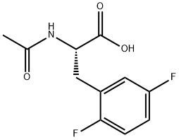 (S)-2-acetaMido-3-(2,5-difluorophenyl)propanoic acid Struktur