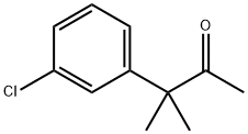 3-(3-Chlorophenyl)-3-Methylbutan-2-one Struktur