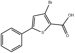 3-BroMo-5-phenylthiophene-2-carboxylic acid Struktur