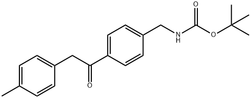 [4-(2-P-TOLYL-ACETYL)-BENZYL]-CARBAMIC ACID TERT-BUTYL ESTER Struktur