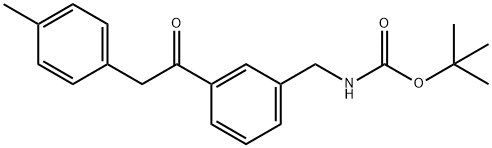 [3-(2-P-TOLYL-ACETYL)-BENZYL]-CARBAMIC ACID TERT-BUTYL ESTER Struktur