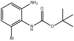 (2-AMINO-6-BROMO-PHENYL)-CARBAMIC ACID TERT-BUTYL ESTER Struktur