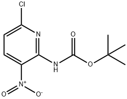 (6-CHLORO-3-NITRO-PYRIDIN-2-YL)-CARBAMIC ACID TERT-BUTYL ESTER Struktur