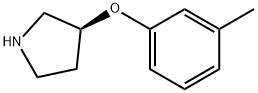 (S)-3-(3-Methylphenoxy)pyrrolidine HCl Struktur