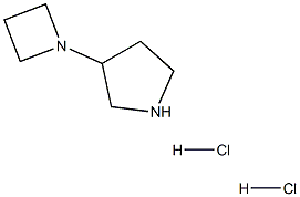 3-(1-Azetidinyl)-pyrrolidine 2HCl Struktur