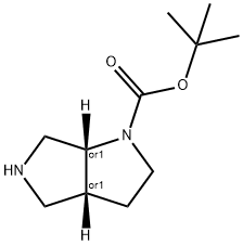 1-Boc-(3aS,6aS)-octahydropyrrolo[3,4-b]pyrrole Struktur