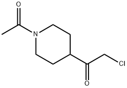 1-(1-Acetylpiperidine-4-yl)-2-chloroethanone Struktur