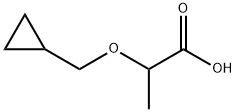 2-(cyclopropylmethoxy)propanoic acid Struktur