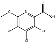 3,4,5-Trichloro-6-Methoxypicolinic acid Struktur