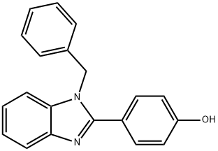 Phenol, p-(1-benzyl-2-benziMidazolyl)- Struktur