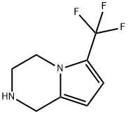 6-TrifluoroMethyl-1,2,3,4-tetrahydro-pyrrolo[1,2-a]pyrazine Struktur