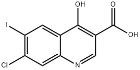 7-Chloro-4-hydroxy-6-iodo-quinoline-3-carboxylic acid Struktur