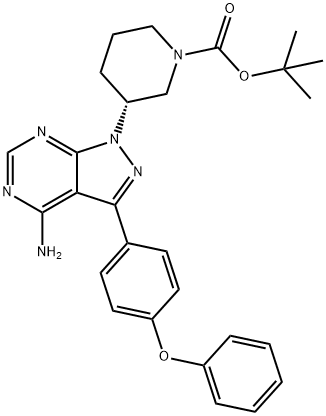 1-Piperidinecarboxylic acid, 3-[4-aMino-3-(4-phenoxyphenyl)-1H-pyrazolo[3,4-d]pyriMidin-1-yl]-, 1,1-diMethylethyl ester, (3R)-